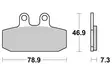 SBS Jarrupalat Ceramic 588HF - Moottoripyörän jarrupalat - 23-588HF - 1