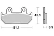 SBS Jarrupalat Ceramic 593HF - Moottoripyörän jarrupalat - 23-593HF - 1