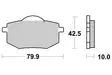 SBS Jarrupalat Ceramic 616HF - Moottoripyörän jarrupalat - 23-616HF - 1
