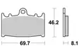 SBS Jarrupalat Ceramic 631HF - Moottoripyörän jarrupalat - 23-631HF - 1