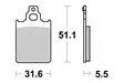SBS Jarrupalat Ceramic 680HF - Moottoripyörän jarrupalat - 23-680HF - 1