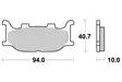 SBS Jarrupalat Ceramic 691HF - Moottoripyörän jarrupalat - 23-691HF - 1