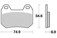 SBS Jarrupalat Ceramic 746HF - Moottoripyörän jarrupalat - 23-746HF - 1