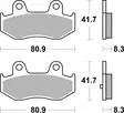 SBS Jarrupalat Ceramic 781HF - Moottoripyörän jarrupalat - 23-781HF - 1