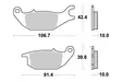 SBS Jarrupalat Ceramic 784HF - Moottoripyörän jarrupalat - 23-784HF - 1