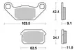 SBS Jarrupalat Ceramic 848HF - Moottoripyörän jarrupalat - 23-848HF - 1