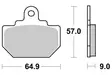 SBS Jarrupalat Ceramic Taakse 610LF - Moottoripyörän jarrupalat - 23-610LF - 1