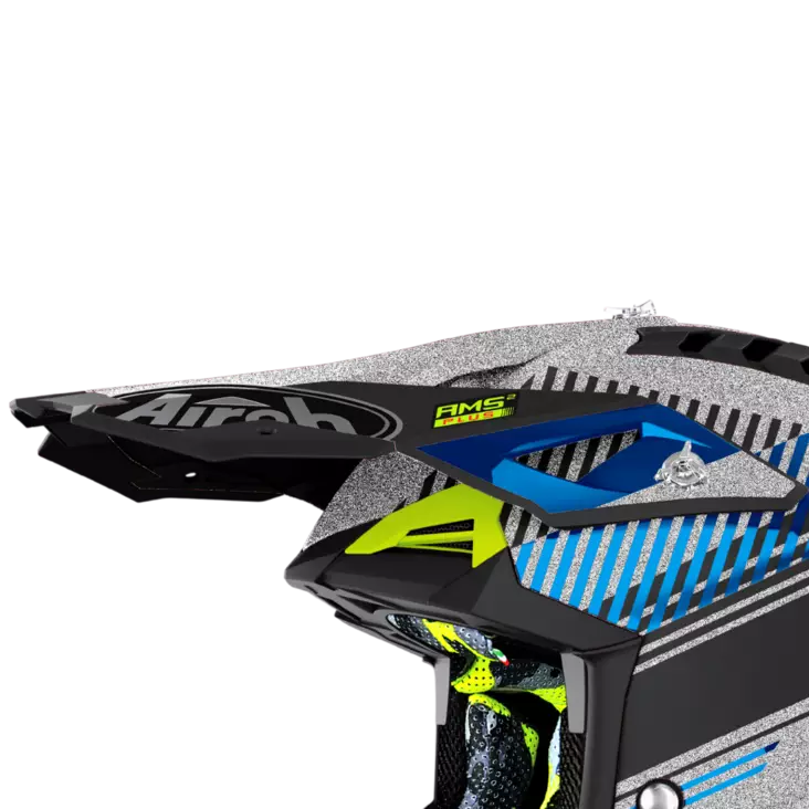 Airoh Aviator 3 Lippa Wave hopea kromi - Kypärien varaosat - 57-9-AV3W16F - 1