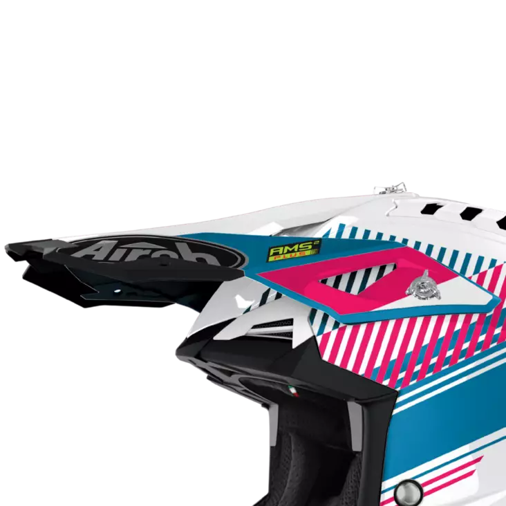 Airoh Aviator 3 Lippa Wave pinkki kromi - Kypärien varaosat - 57-9-AV3W54F - 1