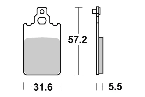SBS Jarrupalat Ceramic 109HF - Moottoripyörän jarrupalat - 23-109HF - 1