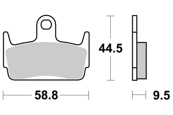 SBS Jarrupalat Ceramic 129HF - Moottoripyörän jarrupalat - 23-129HF - 1