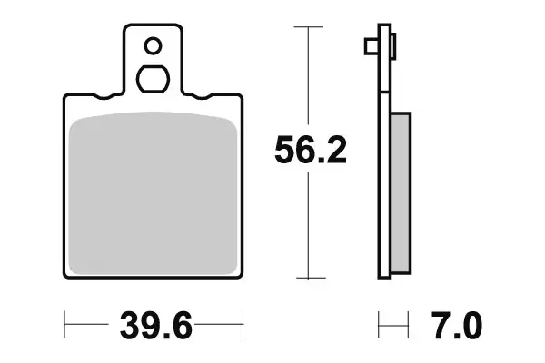 SBS Jarrupalat Ceramic 138HF - Moottoripyörän jarrupalat - 23-138HF - 1