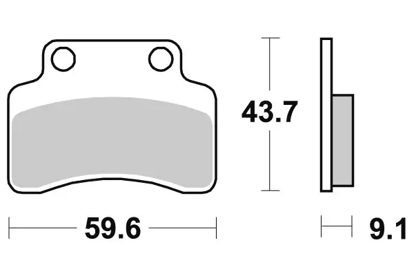 SBS Jarrupalat Ceramic 141HF - Moottoripyörän jarrupalat - 23-141HF - 1