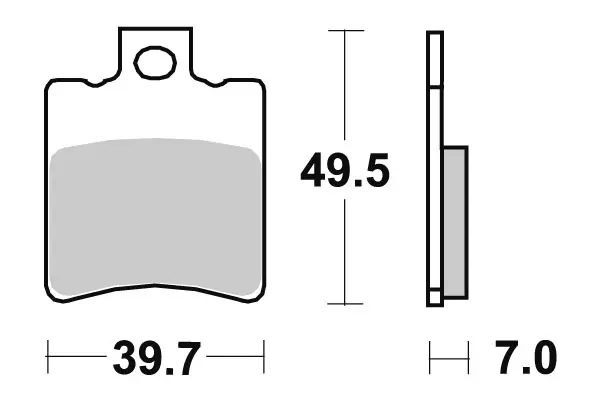 SBS Jarrupalat Ceramic 143HF - Moottoripyörän jarrupalat - 23-143HF - 1