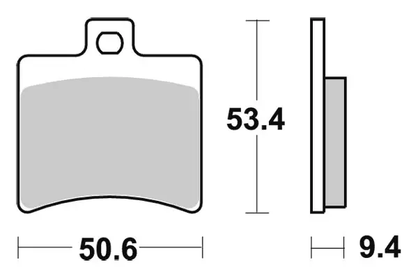 SBS Jarrupalat Ceramic 152HF - Moottoripyörän jarrupalat - 23-152HF - 1