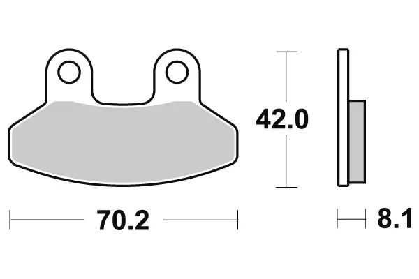 SBS Jarrupalat Ceramic 178HF - Moottoripyörän jarrupalat - 23-178HF - 1