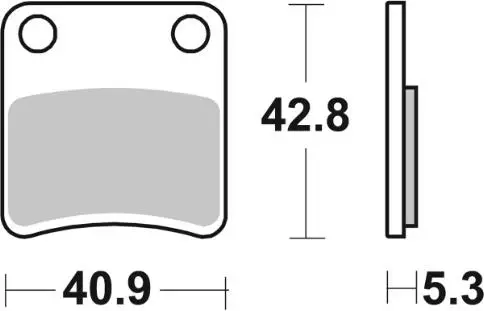 SBS Jarrupalat Ceramic 209HF - Moottoripyörän jarrupalat - 23-209HF - 2