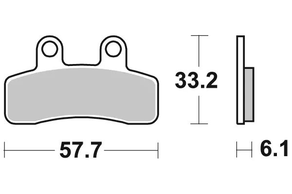 SBS Jarrupalat Ceramic 211HF - Moottoripyörän jarrupalat - 23-211HF - 1