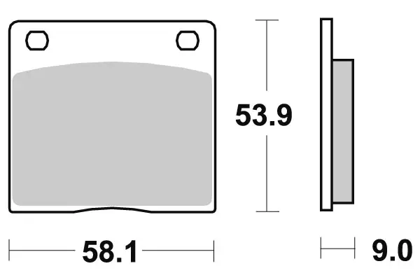 SBS Jarrupalat Ceramic 512HF - Moottoripyörän jarrupalat - 23-512HF - 1