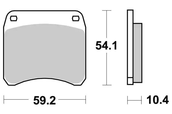 SBS Jarrupalat Ceramic 523HF - Moottoripyörän jarrupalat - 23-523HF - 1