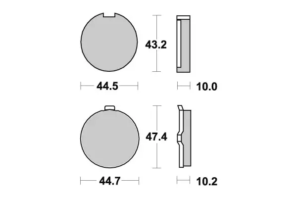 SBS Jarrupalat Ceramic 524HF - Moottoripyörän jarrupalat - 23-524HF - 1