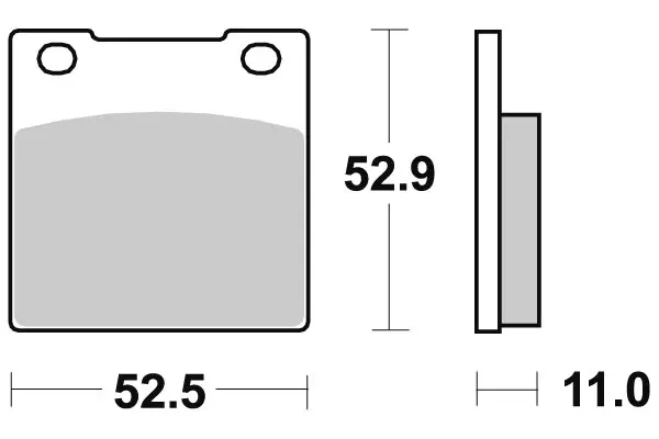 SBS Jarrupalat Ceramic 526HF - Moottoripyörän jarrupalat - 23-526HF - 1