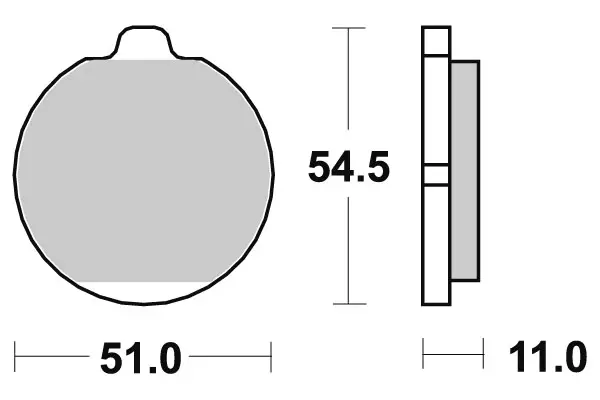 SBS Jarrupalat Ceramic 530HF - Moottoripyörän jarrupalat - 23-530HF - 1