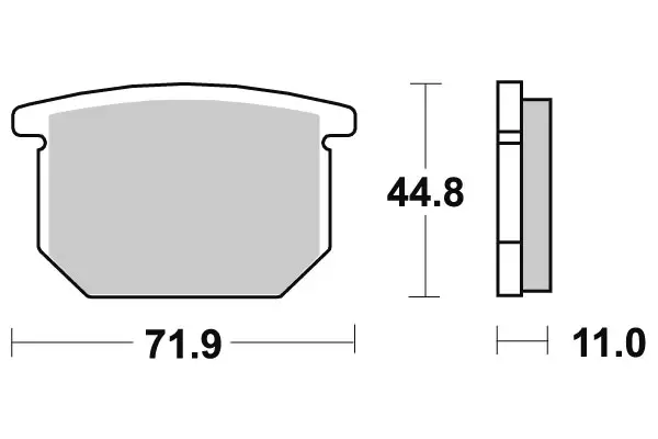 SBS Jarrupalat Ceramic 534HF - Moottoripyörän jarrupalat - 23-534HF - 1