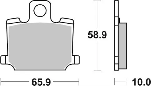 SBS Jarrupalat Ceramic 535HF - Moottoripyörän jarrupalat - 23-535HF - 2