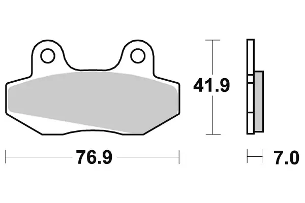 SBS Jarrupalat Ceramic 551HF - Moottoripyörän jarrupalat - 23-551HF - 1