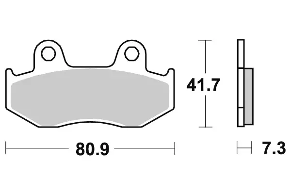 SBS Jarrupalat Ceramic 558HF - Moottoripyörän jarrupalat - 23-558HF - 1