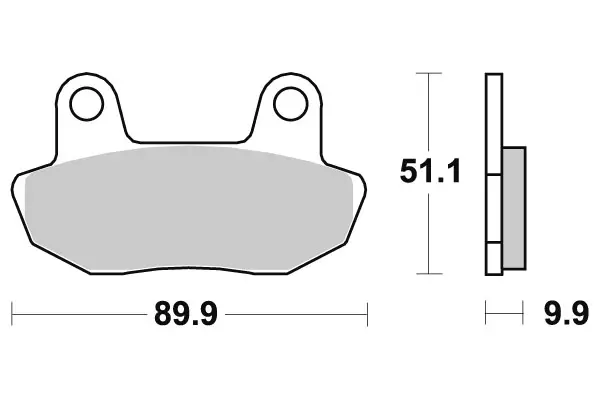 SBS Jarrupalat Ceramic 561HF - Moottoripyörän jarrupalat - 23-561HF - 1