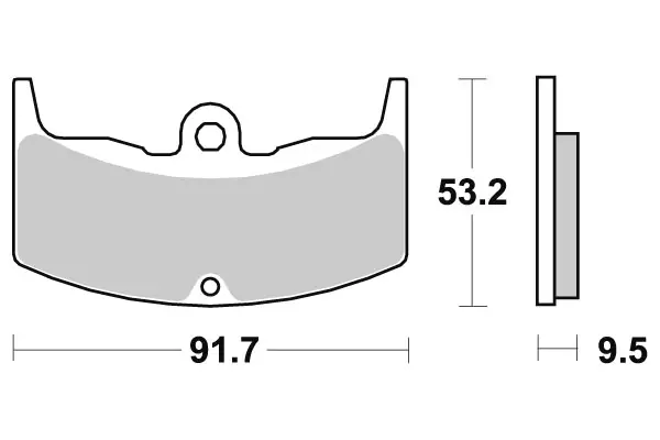 SBS Jarrupalat Ceramic 571HF - Moottoripyörän jarrupalat - 23-571HF - 1