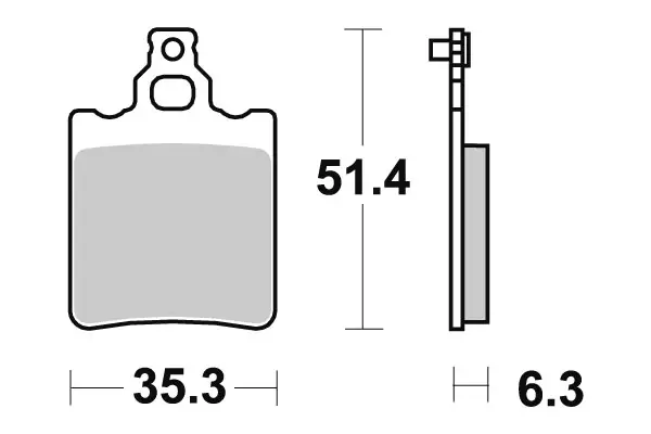 SBS Jarrupalat Ceramic 574HF - Moottoripyörän jarrupalat - 23-574HF - 1