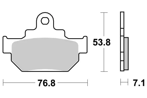 SBS Jarrupalat Ceramic 581HF - Moottoripyörän jarrupalat - 23-581HF - 1