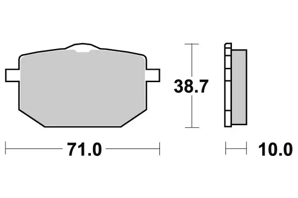 SBS Jarrupalat Ceramic 596HF - Moottoripyörän jarrupalat - 23-596HF - 1