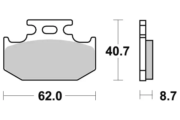 SBS Jarrupalat Ceramic 632HF - Moottoripyörän jarrupalat - 23-632HF - 1