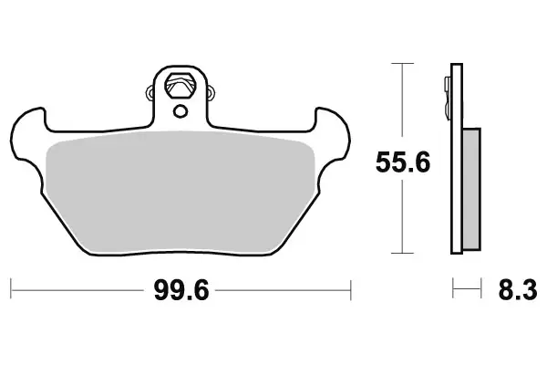 SBS Jarrupalat Ceramic 644HF - Moottoripyörän jarrupalat - 23-644HF - 1
