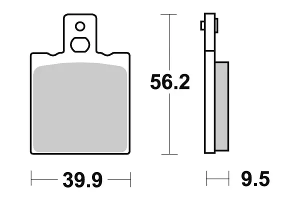 SBS Jarrupalat Ceramic 646HF - Moottoripyörän jarrupalat - 23-646HF - 1