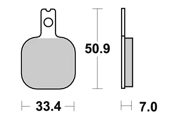 SBS Jarrupalat Ceramic 656HF - Moottoripyörän jarrupalat - 23-656HF - 1