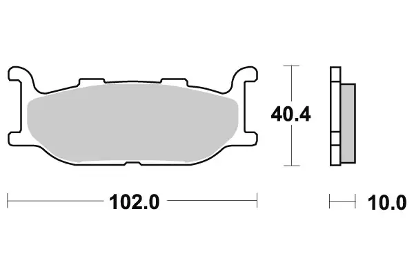 SBS Jarrupalat Ceramic 663HF - Moottoripyörän jarrupalat - 23-663HF - 1