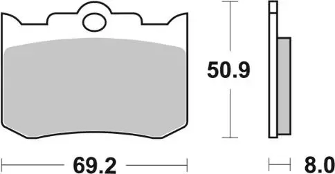 SBS Jarrupalat Ceramic 678HF - Moottoripyörän jarrupalat - 23-678HF - 2