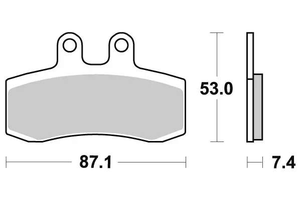 SBS Jarrupalat Ceramic 681HF - Moottoripyörän jarrupalat - 23-681HF - 1
