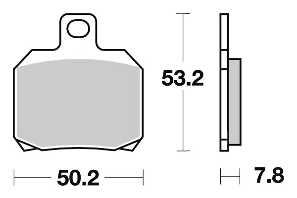 SBS Jarrupalat Ceramic 730HF - Moottoripyörän jarrupalat - 23-730HF - 1