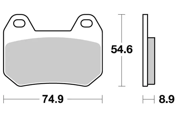 SBS Jarrupalat Ceramic 746HF - Moottoripyörän jarrupalat - 23-746HF - 1