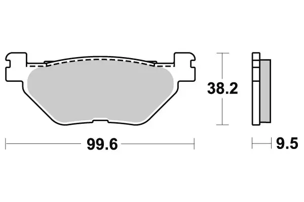 SBS Jarrupalat Ceramic 769HF - Moottoripyörän jarrupalat - 23-769HF - 1