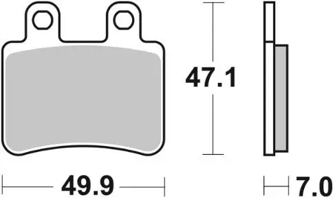 SBS Jarrupalat Ceramic 773HF - Moottoripyörän jarrupalat - 23-773HF - 2