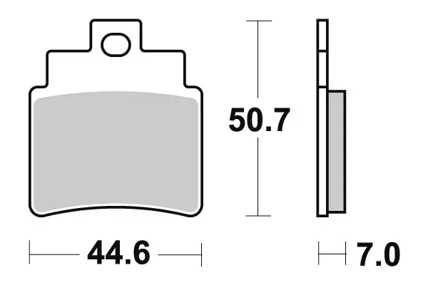 SBS Jarrupalat Ceramic 775HF - Moottoripyörän jarrupalat - 23-775HF - 1