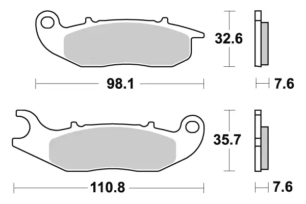 SBS Jarrupalat Ceramic 859HF - Moottoripyörän jarrupalat - 23-859HF - 1