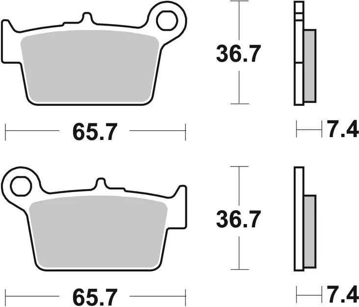 SBS Jarrupalat Ceramic 861HF - Moottoripyörän jarrupalat - 23-861HF - 1